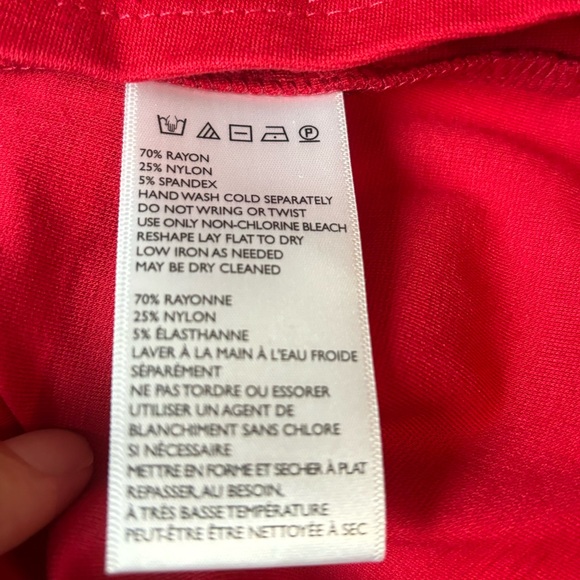 NWT Urban Outfitters Red Ponte Knit Mini Skirt Size Small - Picture 4 of 5